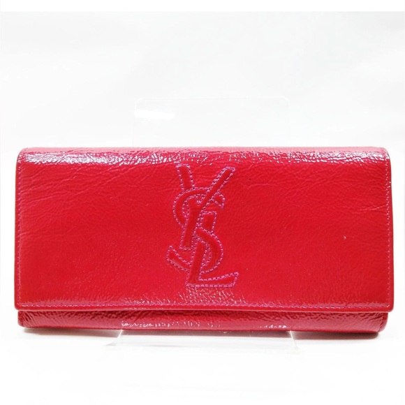 Yves Saint Laurent Pink Patent Leather Wallet - Picture 1 of 9